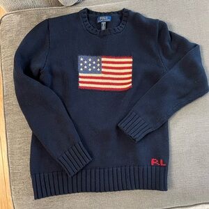 Ralph Lauren Flag Sweater (Boys XL)